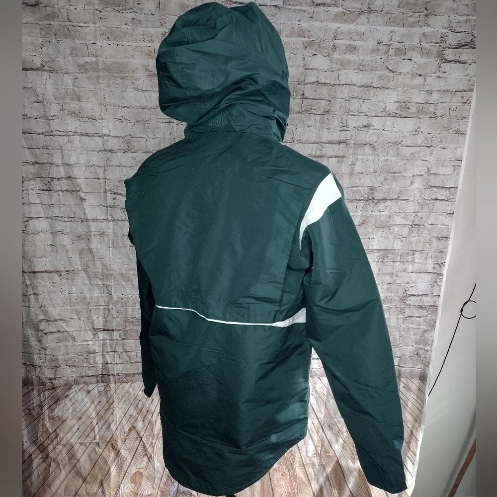 Holloway Windbreaker Jacket zip light breathable mesh lining green S Small NWOT